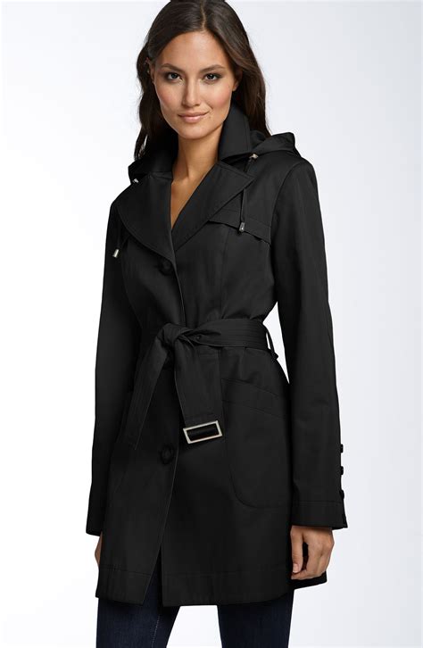 michael kors green leather trench coat|michael kors belted trench coats.